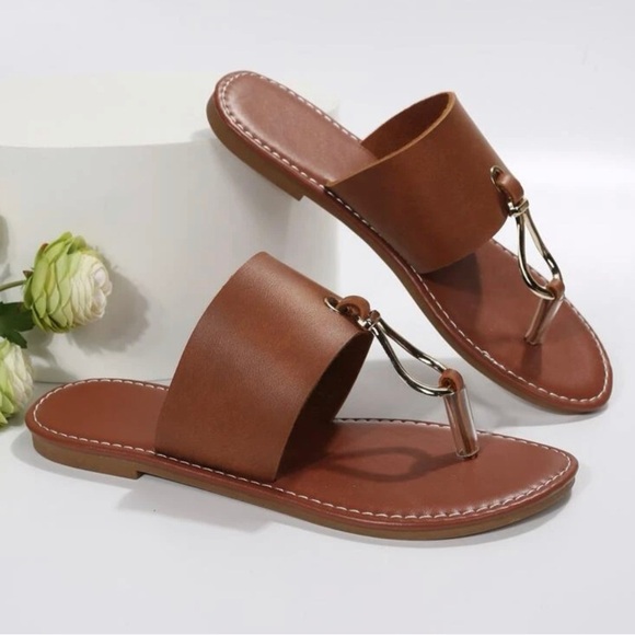 Sandalias De Mujer Clip Toe Flip Flops Sandals - Picture 2 of 5